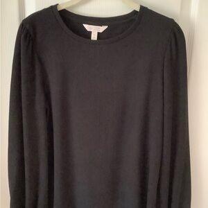 LC Lauren Conrad Classic Black Long Sleeve Top